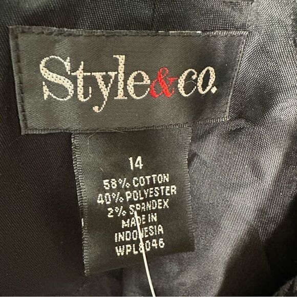 Style & Co size 14 black blazer - Picture 3 of 4